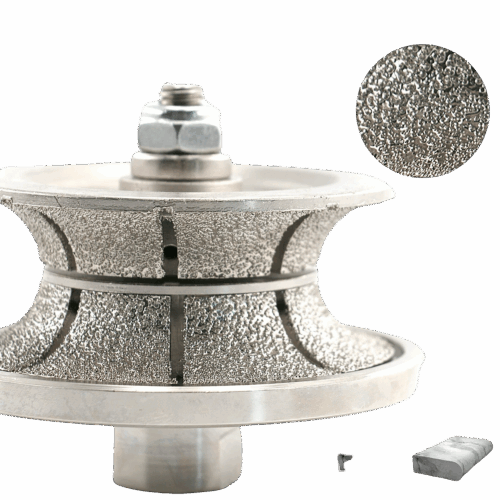 Vacuum Brazed Profiling Wheels Bull Nose Shape